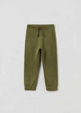 Ovs Kids Boy Cotton Joggers With Drawstring